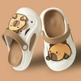 thumbnail image 2 of Tfken Slippers Clogs For Boys Girls Capybara Print Swivel Ankle Strap Daily Wear Fashion Eva Children Toddler Water Shoes Khaki Size 12-15 Months, 2 of 4