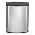 thumbnail image 3 of Nine Stars Automatic Bathroom Trash Can, 2 Gallon Stainless Steel, Motion Sensor Garbage Bin with Soft Close Lid, Silver, 3 of 11