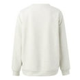 thumbnail image 4 of Siilsaa Crewneck Sweatshirt Women Tunic Oversized Drop Shoulder Tops GY2,M, 4 of 5