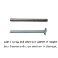 thumbnail image 3 of Metal Quick Acting Hold Down Clamp T-Slot T-Track Clamping Kit for Wood Working, 3 of 5
