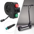 thumbnail image 4 of Scooter Horn Switch, Turn Signal Switch Plastic Material Green Horn Pattern  For 10in Electric Scooter For M4 PRO For KUGOO M4, 4 of 8