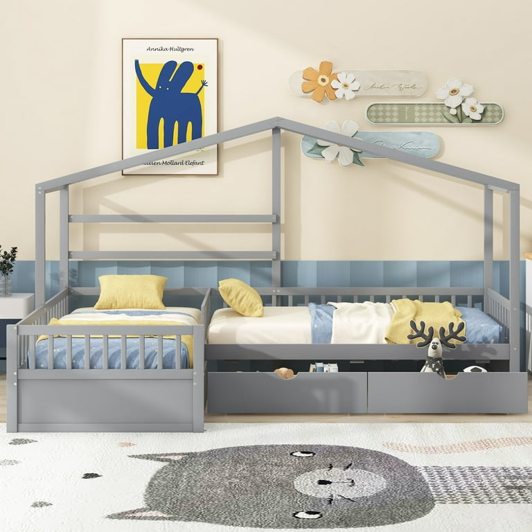 L shaped kids beds hotsell