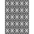 thumbnail image 1 of Ahgly Company Indoor Rectangle Patterned Light Black Novelty Area Rugs, 3' x 5', 1 of 6