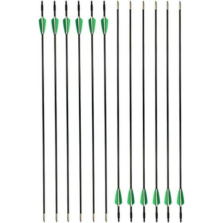 GPP Archery Beginner s First Arrows (30 Fiberglass Target Archery Arrows) - 12 Pack Green