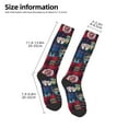 thumbnail image 2 of Naloa Adventure Camping Badge Thigh High Socks Extra Long Stretchy Sock Women Over Knee High Opaque Stocking Daily Wear, 2 of 6