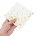 thumbnail image 3 of OULII Serviettes en Papier Jetables au Design Élégant en Feuille d'Or pour la Maison, Parfaites pour les Fêtes et les Rassemblements, Blanches, 70 Unités, 3 of 7
