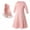 Pink, variant on Girls Clothing Girls Clothing Sets Toddler Baby Kid Girl Ramadan Abaya Dubai Robe Traditional Clothing Dress