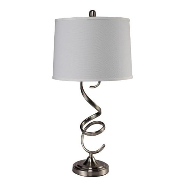 Ore International 31192T 31.5 in. Industrial Gourd Silver Table Lamp