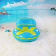thumbnail image 5 of Flotador de piscina, hamaca flotante, flotadores de playa, hamaca inflable flotante para adultos, con respaldo y reposabrazos tumbona inflable (azul) JM, 5 of 5