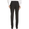 thumbnail image 2 of Luigi Bianchi Montova Mens Slim Fit Flat Front Wool Trousers 40 Black, 2 of 4