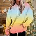 thumbnail image 2 of Viikei Hoodies for Women Plus Size Sweatshirt for Women Women's Fashion Gradient Loose Casual Long Sleeve Hoodie Sweater Tops, 2 of 3