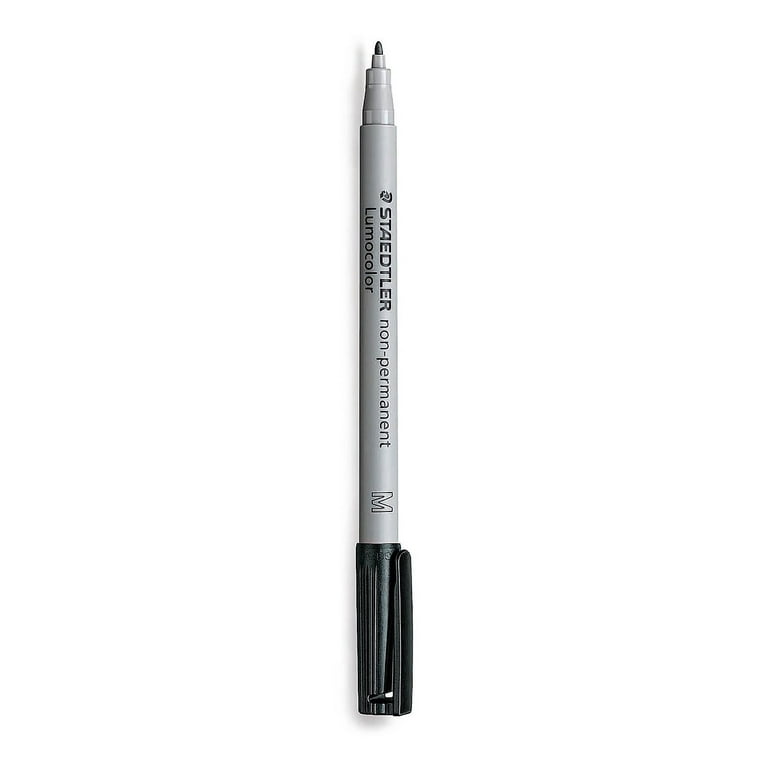 Staedtler Lumocolor Non-Permanent Overhead Projection Markers black medium  1.0 mm each [Pack of 10]