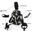 thumbnail image 5 of HELLHERO Double Deck Crossbody Small Crossbody Bags for Adults Outdoor Holiday Travel Sling Bag Polyester 4.33"x1.97"x7.09" Skulls Daisies, 5 of 7