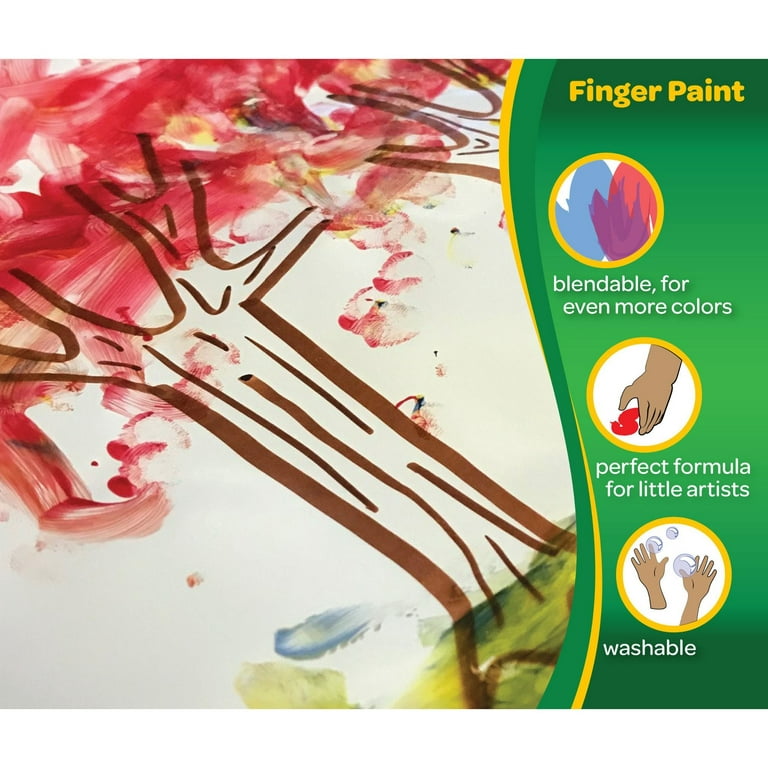 Crayola® Washable Finger Paints Set, 9 Colors