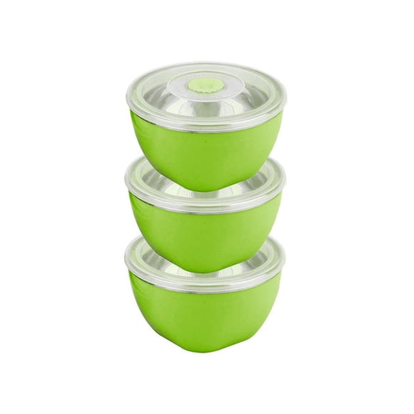 Juego de Ensaladeras Acero Inoxidable con Tapa Aquila  JE3657