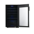 thumbnail image 5 of Newair Freestanding 28 Bottle Dual Zone Compressor Wine Fridge in Stainless Steel, Adjustable Racks and Exterior Digital Thermostat, 5 of 20