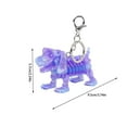 thumbnail image 2 of Arghm Skeleton Dog Keychain 3.7x2.4" Removable Joint Acrylic Backpack Charm for Halloween Cosplay Gothic Car Accessories, 2 of 5