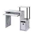 thumbnail image 3 of Antique white main color | Desk with attached shelf | Brightens up your working environment, 3 of 3