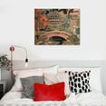 thumbnail image 4 of JEUXUS Classic Chinese Style Canvas Wall Art Chinoiserie Charcoal Coral Pagoda Asian Pavilion Farmhouse Wall Decoration for Pub Bedroom Dining Room Kitchen Bathroom Canvas Paintings, 4 of 4
