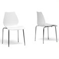 thumbnail image 1 of Baxton Studio Chaise de Salle à Manger Superposée en Blanc (Lot de 2), 1 of 1