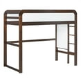 thumbnail image 6 of Walker Edison Contemporary Twin Loft Wooden Bed with Ladder, Walnut, 6 of 11