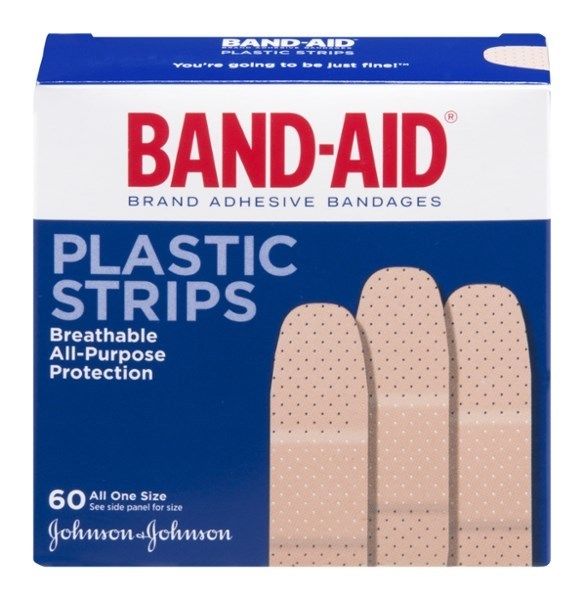 NEW Band-aid adhesive bandages plastic strips - 60 ct Pack of 3 ...