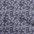 thumbnail image 1 of oneOone Georgette Viscose Violet Fabric Floral Dress Material Fabric Print Fabric By The Yard 42 Inch Wide, 1 of 5