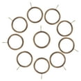 thumbnail image 4 of KALLORY 20Pcs Dark Brown Shower Curtain Rings Thick Eyelet Rings with Quiet Smooth Operation, 4 of 8