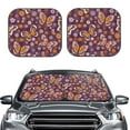 thumbnail image 2 of Balery Buffalo Plaid And Butterflys Sun Shield 2 Pack For Car Front Windows Foldable Sun Visor Protector Blocks Max Uv Rays And Keeps Your Vehicle Cool For Most Sedans Suv Truck, 2 of 7