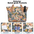thumbnail image 2 of Tote Bag for Women - Pioneer Flower Shoulder Bag - Large Utility Work Duffle Bag with Zipper Handbag for Travel, Work, Sprots, 2 of 5