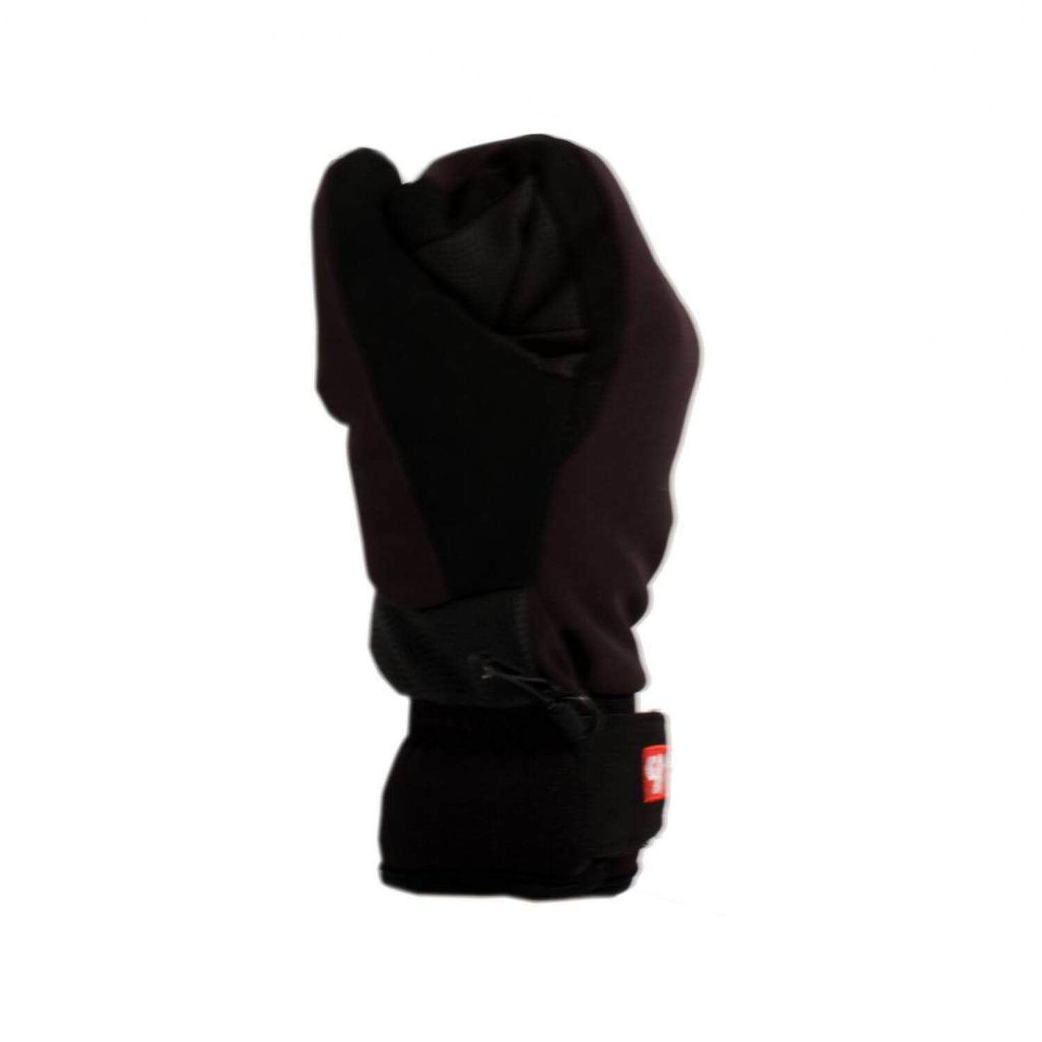 Barnett NBG-09 Barnett 3 Split Fingers, Ski Mitts InSoftshell, Black, S