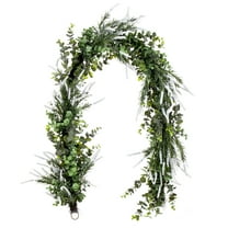 Vickerman 72" Green Artificial Rosemary & Eucalyptus Garland.