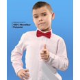 thumbnail image 5 of Vittorio Farina Boy's Solid Silky Bow Tie, 5 of 172