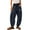 Navy, variant on Women's Baggy Wide Leg Pants Casual Fall Trousers Drawstring Waist Barrel Sweatpants with Pockets Lounge Dark Blue