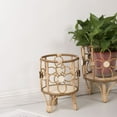 thumbnail image 6 of BQBQERT Flower Pots Stand Rattan Weaving Pots For Plant Flower Risers Stand Rattan Shelf, 6 of 19