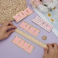 thumbnail image 3 of 4 Pcs Pink Letter Chenille Patches 1.77x4.9inch Mama Letter Iron on Patch Word Mama Sew on Appliques Patch Towel Cloth Computerized Embroidery Appliques for DIY Clothes Dress Hat Jeans DIY, 3 of 9