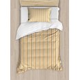 thumbnail image 1 of Juego de funda nórdica, Retro Nostalgic 60s 70s Fashion Stripes Vertical Pattern, 1 of 6