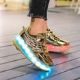 thumbnail image 3 of YAZI Kids Roller Shoes Boy Girl Sneakers with Wheels Become Sport Sneaker with Led for Christmas Birthday Children Show Gift, 3 of 16
