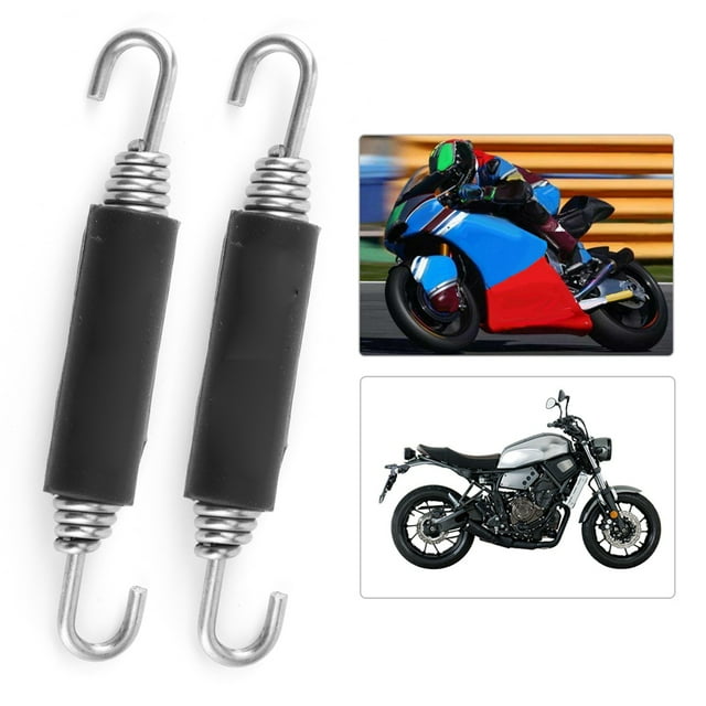 Gancho De Resorte Para Tubo De Escape, 1 Par De Accesorios De Motocicleta Resistentes Al Desgaste, Práctico Universal Para Motocicleta