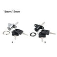 thumbnail image 2 of tredstone Rotary Lock Cylinder For Filing Cabinets Wear-Resistant Zinc Alloy Filing Cabinet Lock Linkage Lock Silver 16MM, 2 of 6