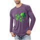 thumbnail image 1 of Blusas y camisas de manga larga con cuello redondo para hombre, deportivas, fitness, hogar, pijamas navideños estampados, camiseta de manga larga con cuello redondo, blusa de poliéster para hombre, 1 of 3