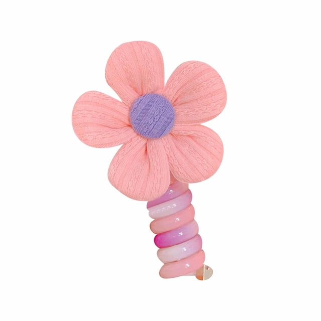 EGNMCR Bows & Ribbons, Ribbons for Crafts Flower Hair Ring Head Rope Girl Cute Rubber Hair Rope Headdress Hair Accessories A ring