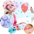 thumbnail image 5 of Efavormart Metallic Foil Baby Shower Confetti-300PCS-Pink, 5 of 10