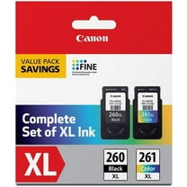 Canon  PG-260 XL-CL-261 Color XL Value Pack Printer Ink - Black