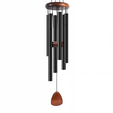 CCOCC Desktop Decor Memorial Wind Chime Wind Chimes Aluminum Tube Wind Chime Musical Wind Chimes Wind Chimes for Outside,Black