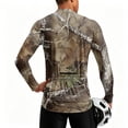 thumbnail image 2 of Realistic Tree Bark Camo Quarter Zip Pullover for Men, Long Sleeve Hunting Fishing Jersey with Moisture Wicking Quick Dry Fabric - Lightweight Outdoor Athletic Performance Tops Coffee M, 2 of 6