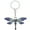 Blue, variant on Women Keychain Rhinestone Dragonfly Blue Zinc Alloy Car Key Decoration 1Pcs