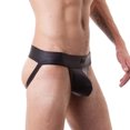 thumbnail image 1 of Mikilon sous-Vêtements pour Hommes en Cuir Solide Taille Basse Respirant Double String, 1 of 4