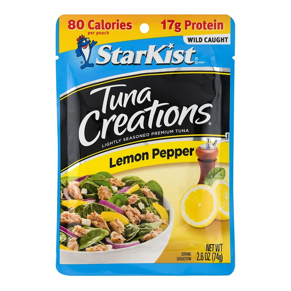 StarKist Tuna Creations, Lemon Pepper Tuna, Single Serve Pouch, 2.6 oz