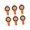 B, variant on 6Pcs Adjustable Strap Wearable Compasses Clear Display Outdoor Compasses Watches For Students Travelers Hiker Enduring